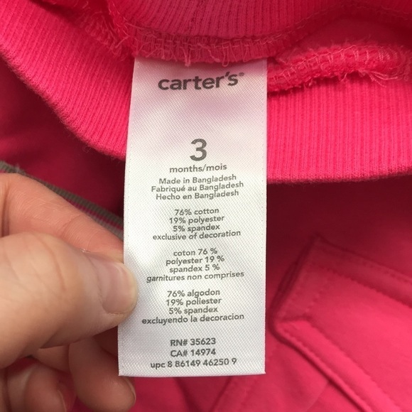 4/$25 carters pants NWT size 3 month - Picture 4 of 5
